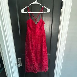 Red lace modi's dress. Size medium.